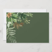 ボーホージャングルの動物 ワイルドワン 1歳の誕生日写真 招待状 (裏面)