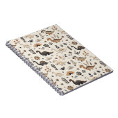 ボーホージャングル恐竜パターン ノートブック (右側)