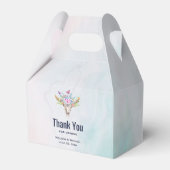 ボーホースカルとバタフライ＆フラワーのサンキュー フェイバーボックス (正面サイド)