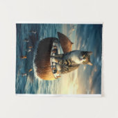 ボーホースタイルのタペストリー – ミニマル壁アート&背景 タペストリー (正面(横))