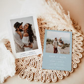 ボーホーセーブ・ザ・デート フォト ミニマリスト セーブ・ザ・デート 招待状