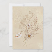 ボーホータンフローラルグラス ブライダルシャワー 招待状 (裏面)