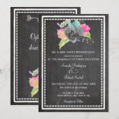 ボーホーチョークボード招待状 招待状 (正面/裏面)