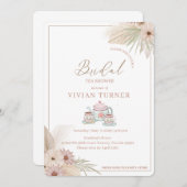 ボーホーティーパーティー 招待状 (正面/裏面)