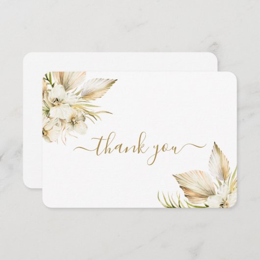 ボーホーデザートの感謝カード サンキューカード (正面/裏面)