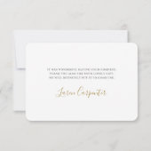 ボーホーデザートの感謝カード サンキューカード (裏面)