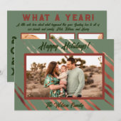 ボーホーデザートグリーン フラット ホリデーカード (正面/裏面)