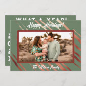 ボーホーデザートグリーン フラット ホリデーカード (正面/裏面)