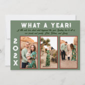 ボーホーデザートグリーン フラット ホリデーカード (裏面)