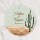 ボーホーデザートサボテン Southwestern サンクス フェイバータグ (裏面)