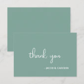 ボーホーデザート サージュグリーン 結婚式 お礼カード 招待状 (正面/裏面)