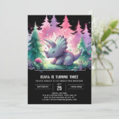 ボーホーデジタルトリケラトプスの誕生日 招待状 (スタンド正面)