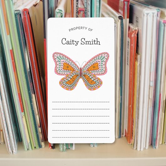 ボーホーバタフライの持ち物 ラベル