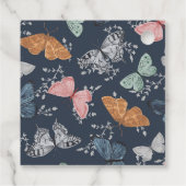 ボーホーバタフライ ベイビーシャワーパーティーのお土産 フェイバータグ (裏面)