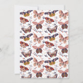 ボーホーバタフライ 誕生日2歳 招待状 (裏面)