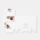 ボーホーバーズガウン フラワーワインチェック ブライズシャワー フェイバーボックス (折り畳みなし)