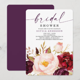 ボーホーバーズガーデン フラワーブライダルシャワー招待状 招待状