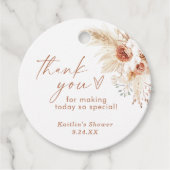 ボーホーパンパスグラス感謝祭タグ フェイバータグ (正面)