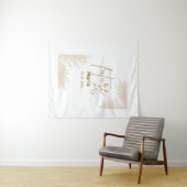 ボーホーパンパスグラス テラコッタ ブライダルシャワー タペストリー (インサイチュ(横))