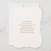 ボーホーパンパスベイビーシャワーガール招待状 招待状 (裏面)