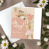 ボーホーパンパス フラワシャワー 招待状