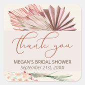 ボーホーパーム ドライ トロピカル フオリッジ サンクス スクエアシール (正面)