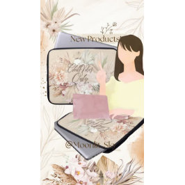 ボーホーフラワーオールオーバープリントエプロン エプロン