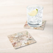 ボーホーフラワーコースター スクエアペーパーコースター (インサイチュ)