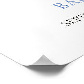 ボーホーベアのゆりかごおもちゃ少年赤ちゃんシャワーウェルカム ポスター (角)