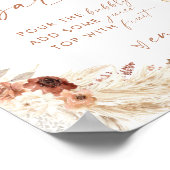 ボーホーベイビーシャワーマモサバーサイン | マモサバーサイン ポスター (角)