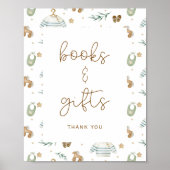 ボーホーベイビーパターン ベビーシャワーブック ギフト ポスター (正面)