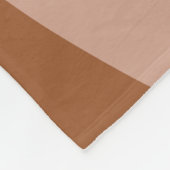 ボーホーミニマルアース音色の音波パターン フリースブランケット (角)