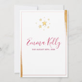 ボーホームーンベイビーシャワー 招待状 (裏面)