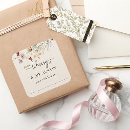 ボーホーライブラリーステッカー スクエアシール