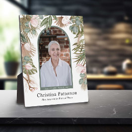 ボーホーリーブ イン ラビングメモリー フォト メモリアル フォトプラーク