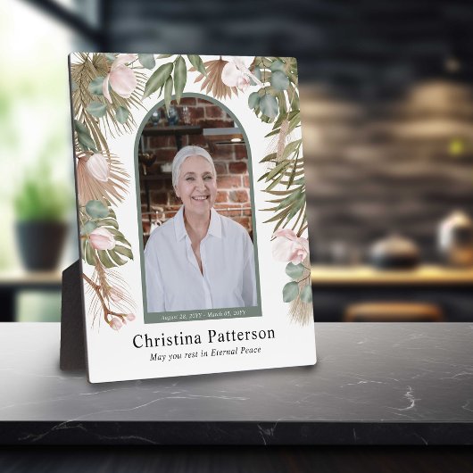 ボーホーリーブ イン ラビングメモリー フォト メモリアル フォトプラーク