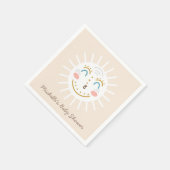 ボーホーレイオブサンシャインと文字 スタンダードカクテルナプキン (角)