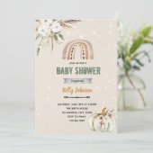 ボーホーレインボーかぼちゃテーマ 招待状 (スタンド正面)