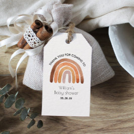 ボーホーレインボーサンキュー ベイビーシャワー ギフトタグ