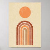 ボーホーレインボー保育園プリント 子供部屋ポスター デコ ポスター (正面)