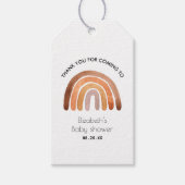 ボーホーレインボー感謝ベイビーシャワーギフトタグ ギフトタグ (正面)