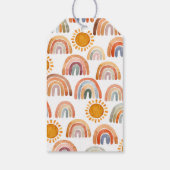 ボーホーレインボー感謝ベイビーシャワーギフトタグ ギフトタグ (裏面)