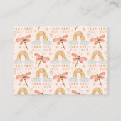 ボーホーレインボー水彩トンボの赤ちゃんのための本 エンクロージャーカード (裏面)