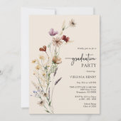 ボーホー卒業パーティー招待状 招待状 (正面)