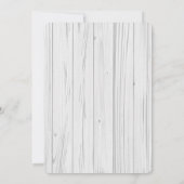 ボーホー双子赤ちゃんのおしゃれなお礼カード ツイン 招待状 (裏面)