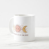 ボーホー天の日月 コーヒーマグカップ (正面左)