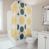 ボーホー天日月文様 シャワーカーテン (インサイチュ)