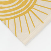 ボーホー天日月文様 フリースブランケット (角)