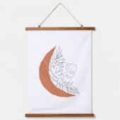 ボーホー太陽と月 吊り下げ型タペストリー (正面2)