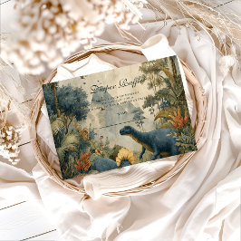 ボーホー恐竜ベイビーシャワー ディーパーレルフラッフル エンクロージャーカード